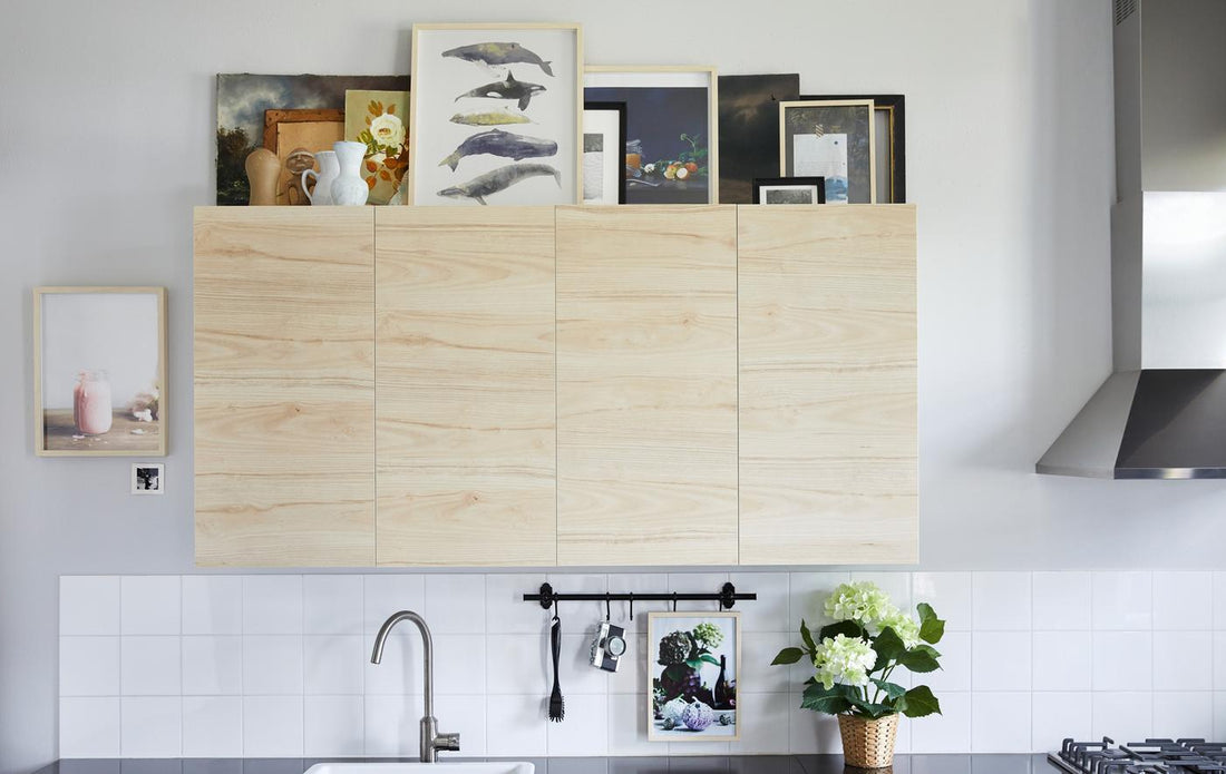 Make Use of That Gap Above Your Kitchen Cabinets