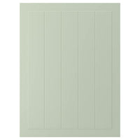 STENSUND sage green grooved panel fronts