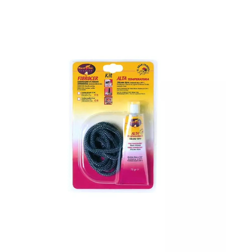 Silicone and gasket kit, fibrocer, high temperature