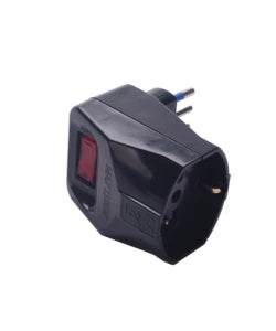 ADAPTER PLUG 16A SOCKET 10/16A BLACK2P
