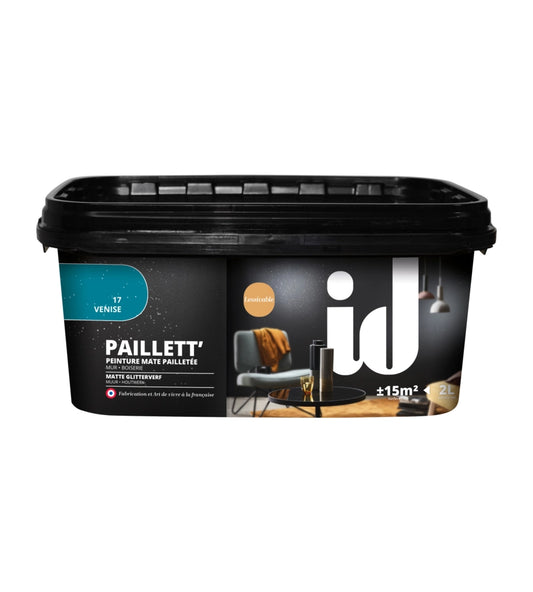 PITTURA MURALE AD EFFETTO PAILLET AZZURO