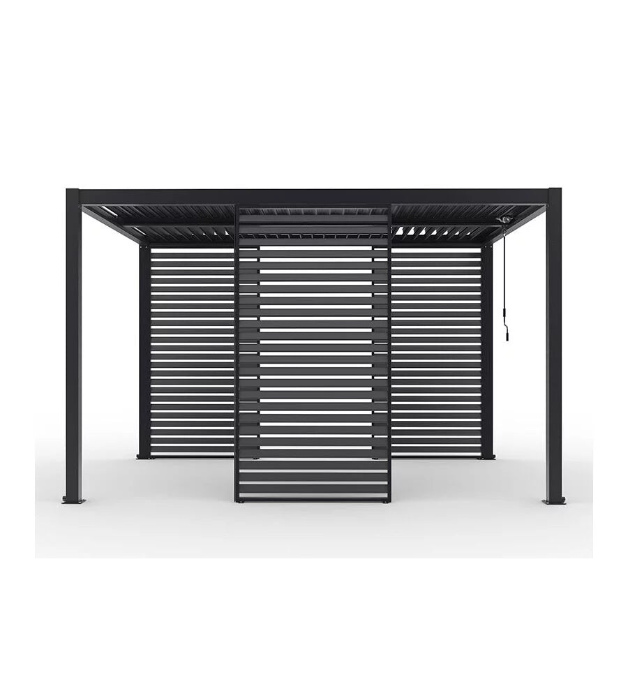 ANTHRACITE VENETIAN BLIND PANEL WITH INCLI