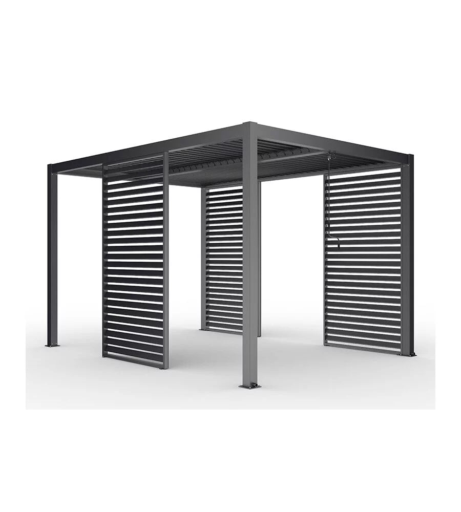 ANTHRACITE VENETIAN BLIND PANEL WITH INCLI