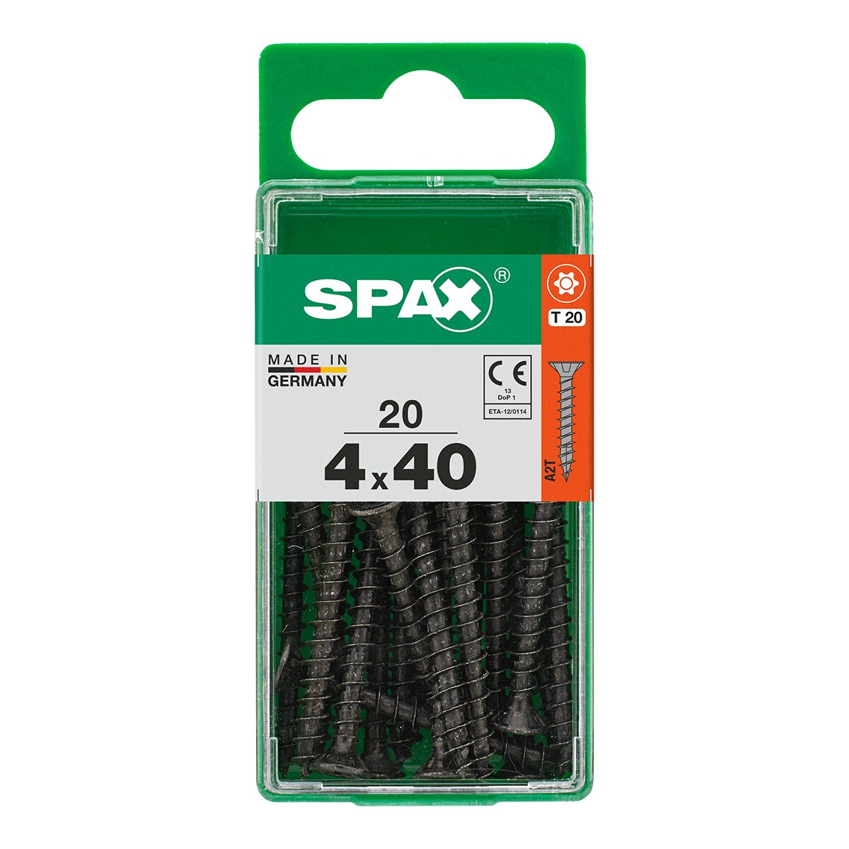 SPAX TSP T-STAR PLUS BLACKS 4X40 S 20 PCS
