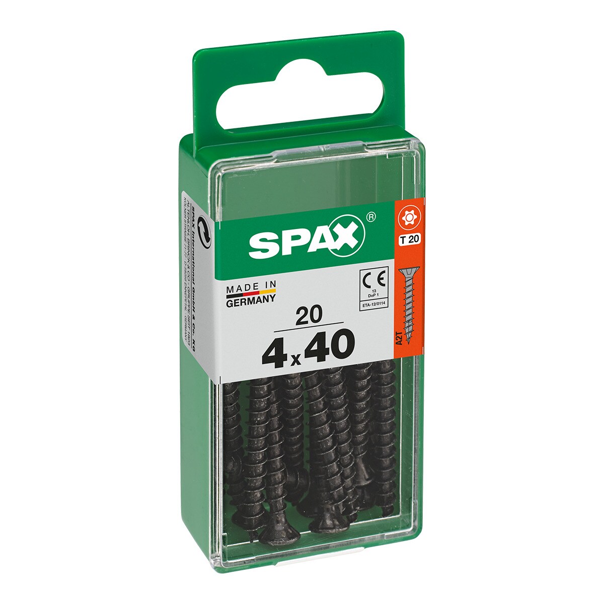 SPAX TSP T-STAR PLUS BLACKS 4X40 S 20 PCS