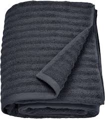 FLODALEN Bath towel, Dark Grey, 100×150 cm