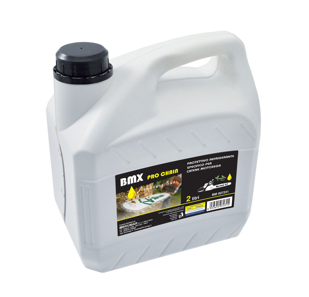 White BMX chainsaw chain protector, 2 l