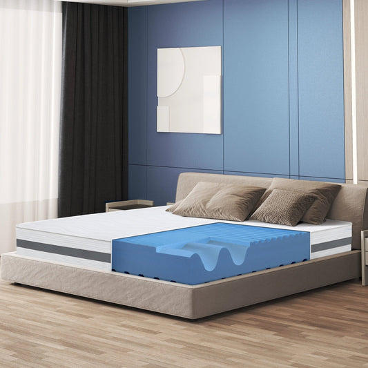 The White Stone Orthopedic Mattress 80 x 190 cm | Height 20 cm | 3D Air Cover in Hypoallergenic and Anti-Mite Fiber | 7 Thermosensitive Differentiated Zones