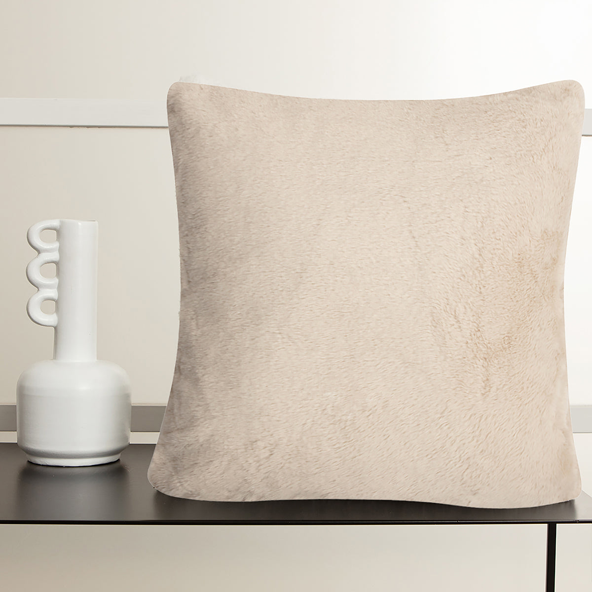 CARESSE BEIGE CUSHION 45X45 CM