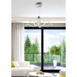 ARES METAL CHANDELIER CHROME D70XH120CM LED 35W CCT