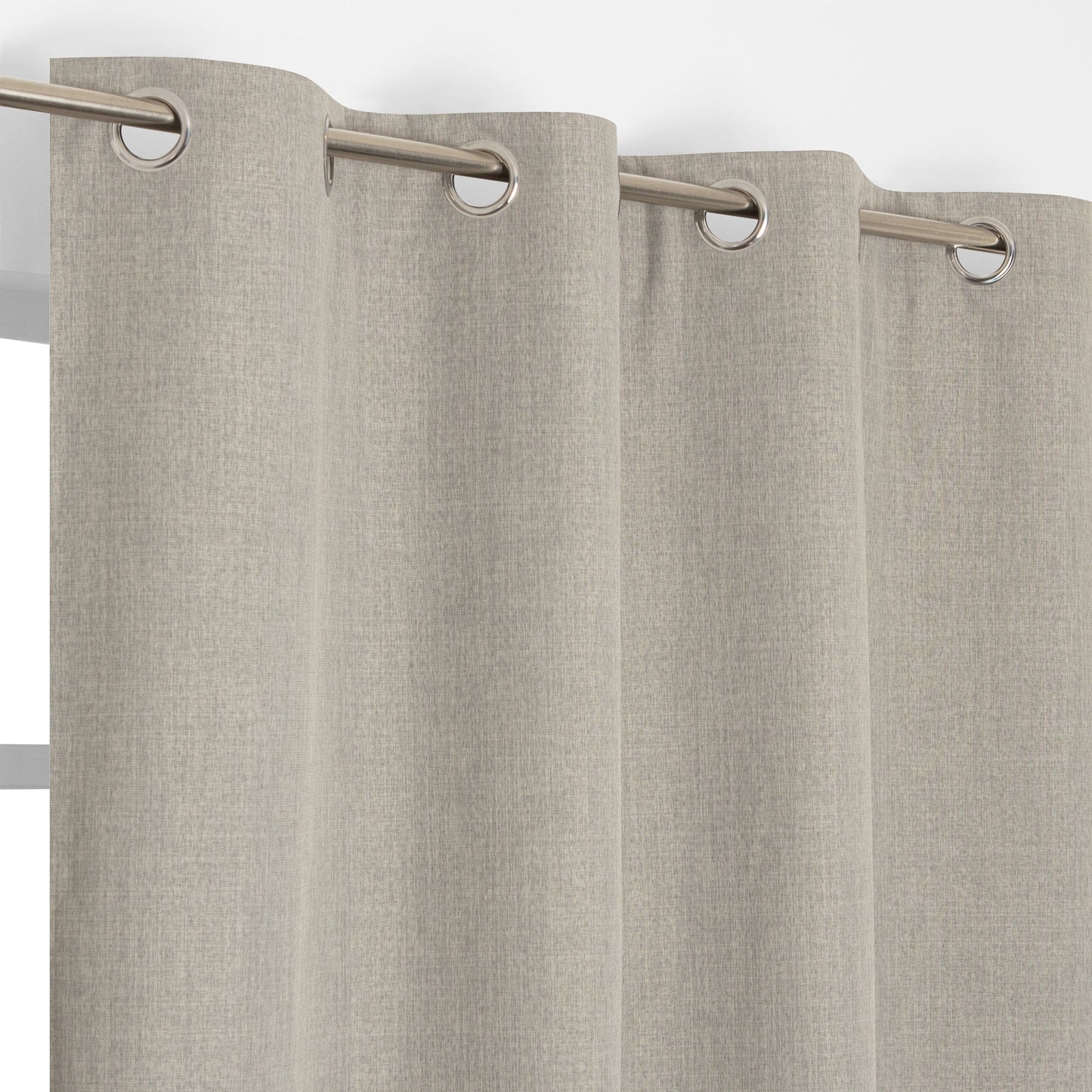 Bricocenter VENS GREY CONCEALING THERMAL CURTAIN 135X280 CM WITH RINGS