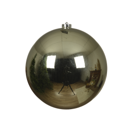GREEN PLASTIC CHRISTMAS BALL DIAM 14