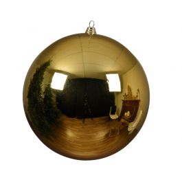 GOLD PLASTIC CHRISTMAS BALL DIAM 20 C