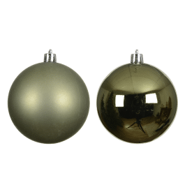 SET 4 GREEN PLASTIC BALLS DIAM 10 CM