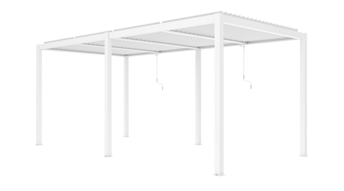 CALICANTUS TWIN PERGOLA 7.80 X 4 WHITE