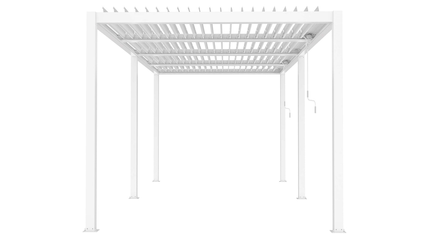 CALICANTUS TWIN PERGOLA 7.80 X 4 WHITE