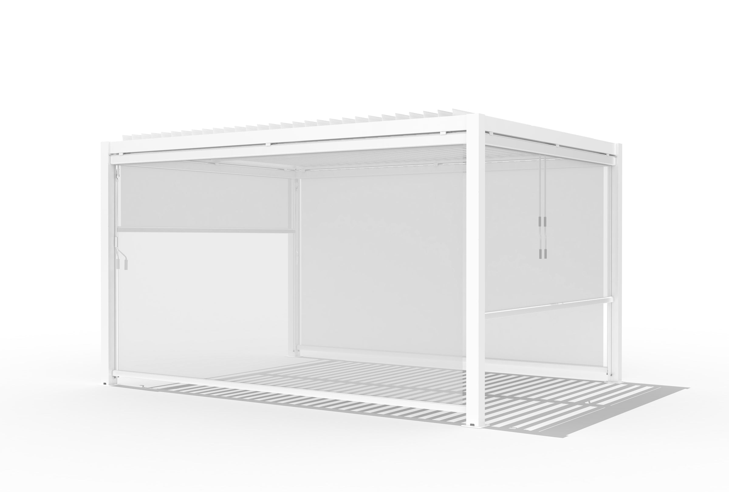 WHITE CALICANTUS 3X4 BIOCLIMATIC PERGOLA