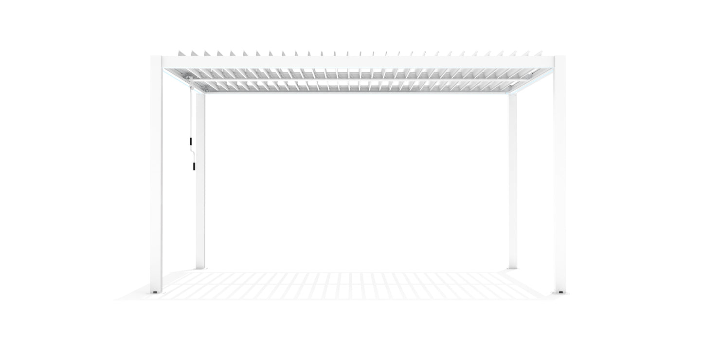 WHITE CALICANTUS 3X4 BIOCLIMATIC PERGOLA