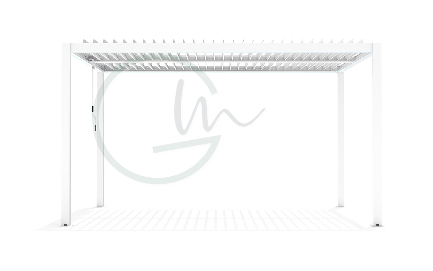 WHITE CALICANTUS 3X4 BIOCLIMATIC PERGOLA