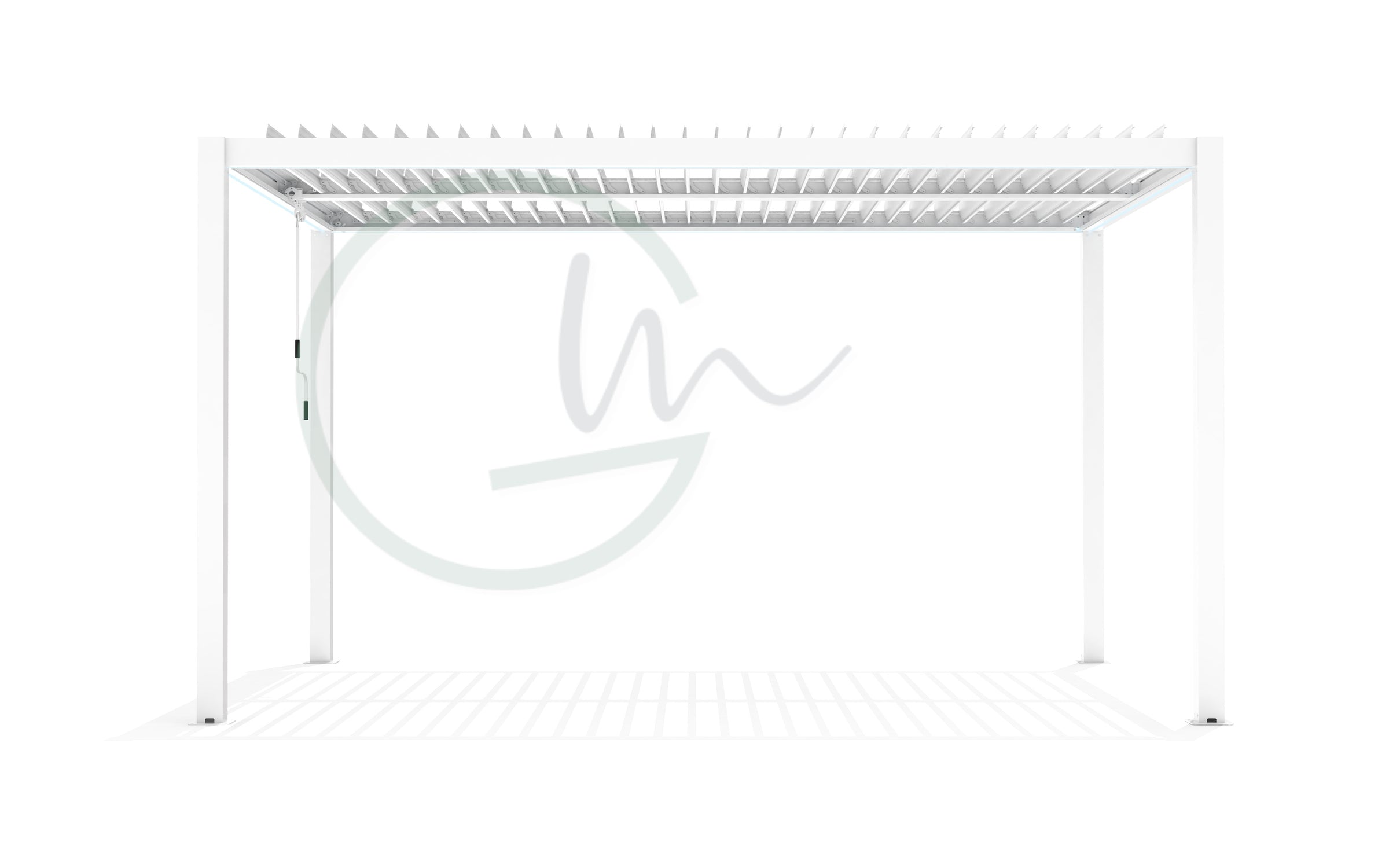 WHITE CALICANTUS 3X4 BIOCLIMATIC PERGOLA