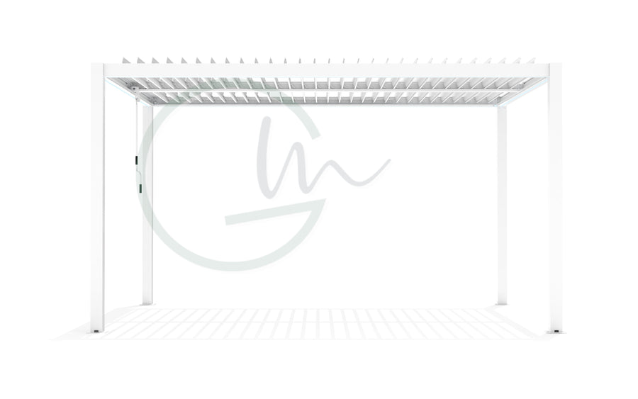 WHITE CALICANTUS 3X4 BIOCLIMATIC PERGOLA