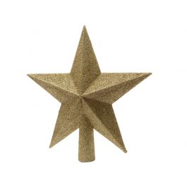 STAR SPIKE FOR TREE GOLD H19 CM