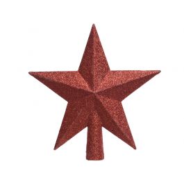 Red star tree topper