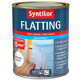 SYNTILOR BRIGHT COLORLESS WATER-BASED FLATTING PROTECTIVE WOOD PAINT 750 ML