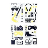 TJENIS decoration stickers, assorted motifs, 51x33 cm, 4 pack