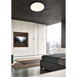 DORA CEILING LIGHT PLASTIC WHITE D26 CM 18W LED NATURAL LIGHT