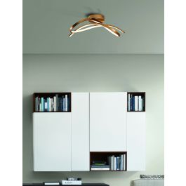 ASIA ALUMINIUM CEILING LAMP GOLD 49X17.5X25.5 CM LED 30W WARM LIGHT