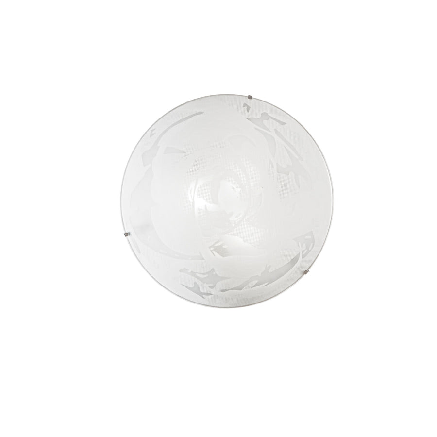 Plafoniera alabastro bianca 3xe27 40x40x10,5cm