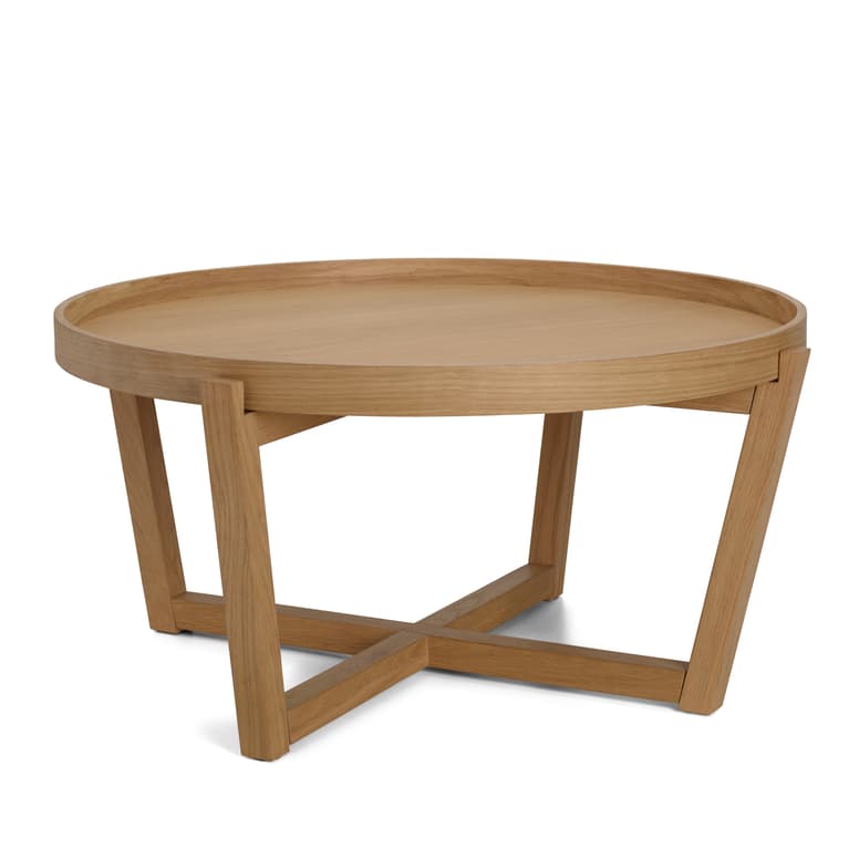 DRACO Natural coffee table, H 40 cm - Ø 84 cm