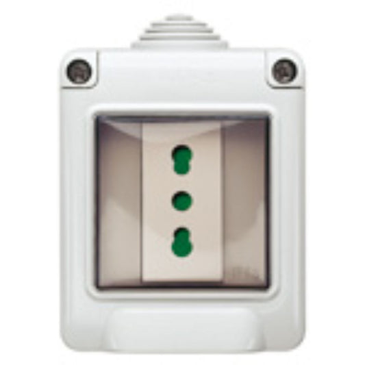 PLANA CONTAINER WITH 10/16A SOCKET IP55 GRAY