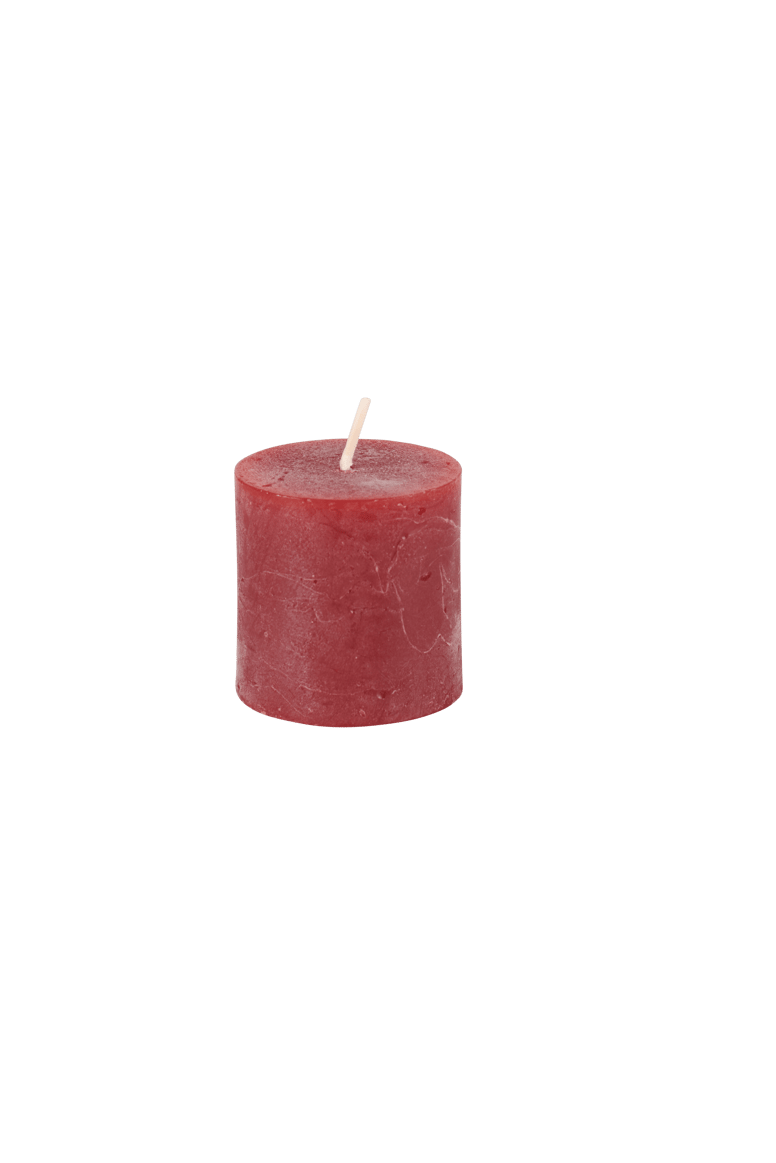 Casa RUSTIC CANDLE RED 4,5X4,5