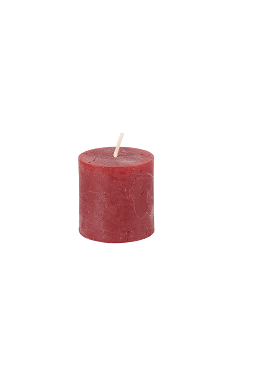 Casa RUSTIC CANDLE RED 4,5X4,5