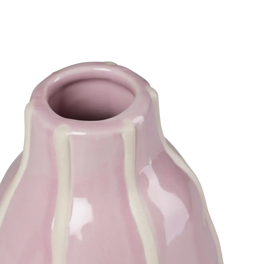 PASTELLI Violet vase H 20,5 cm - Ø 11,6 cm