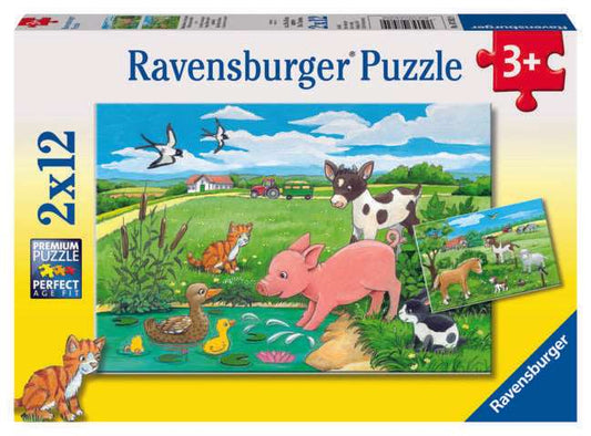 2 12 Piece Puzzle Countryside Puppies - best price from Maltashopper.com RVB07582