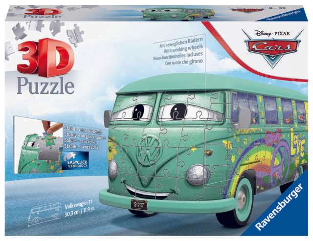 Toys 184 Piece 3D Puzzle - Cars: Fillmore, Volkswagen Van