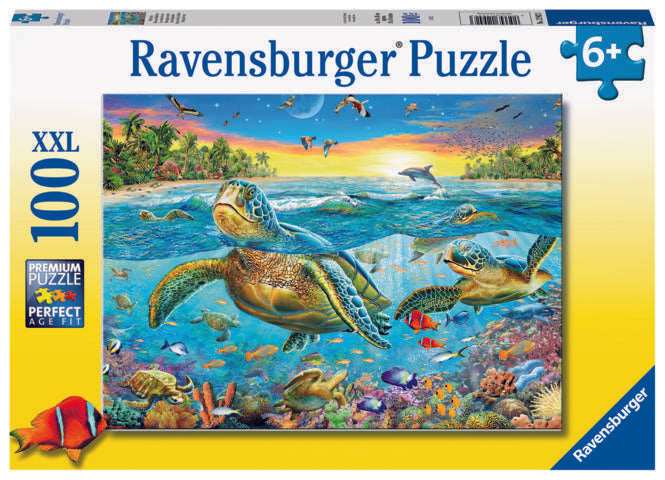 100 Piece Xxl Puzzle Sea Turtles - best price from Maltashopper.com RVB12942