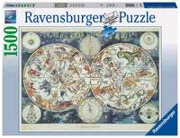 1500 Piece Puzzle World Map Of Fantastic Animals - best price from Maltashopper.com RVB16003