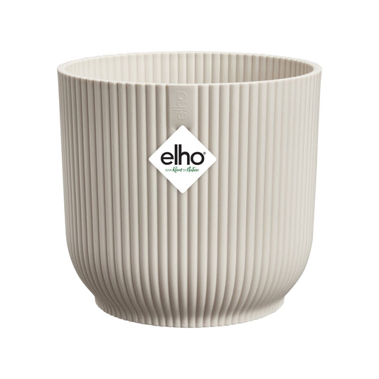 Vibes flower pot round 22 cm white linen