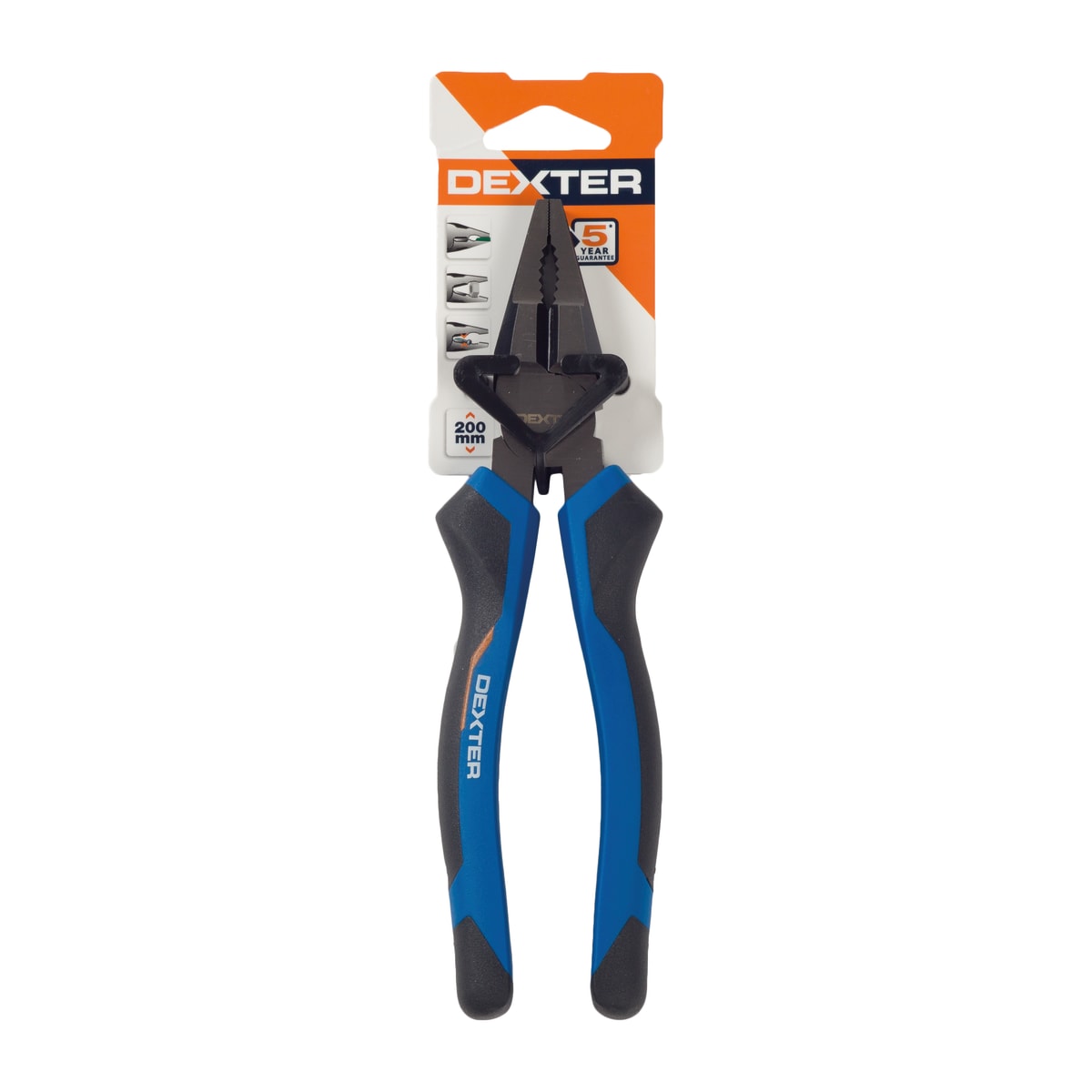 DEXTER UNIVERSAL PLIERS 200 MM CHROME VANADIUM