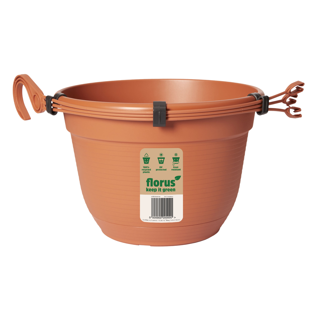 VASO BASKET ORIGINAL CM 26 H18 6LT TERRACOTTA