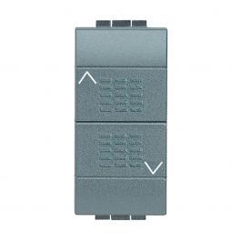 LIVING INTERNATIONAL DOUBLE INTERLOCK SWITCH IP22 ANTHRACITE