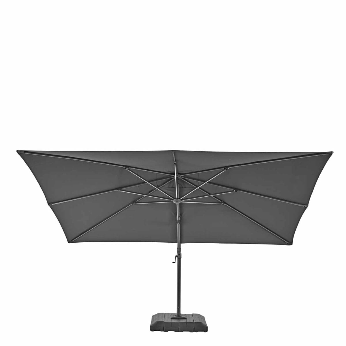 Bricocenter NATERIAL SONORA 280X390 OFF-CENTRE ALUMINIUM PARASOL WITH LED LIGHT