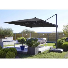 NATERIAL SONORA 280X390 OFF-CENTRE ALUMINIUM PARASOL WITH LED LIGHT