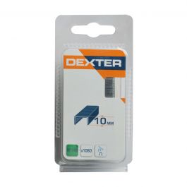 DEXTER FLAT WIRE STAPLES NO. 140/10MM, STEEL, 1080 PIECES