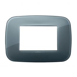 ARKE ROUND REFLEX PLATE 3 PLACES SMOKED GREY