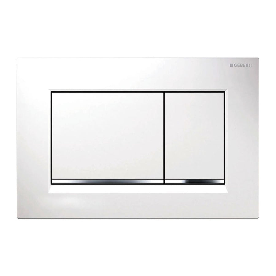 Bricocenter 2-BUTTON SQUARE SIGMA30 BCO/CR/BCO GEBERIT PLATE
